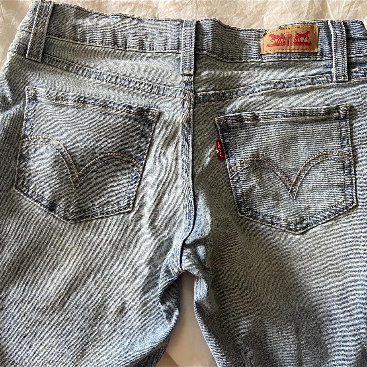 vintage light wash levi’s 524 jeans mid/low rise,... - Depop