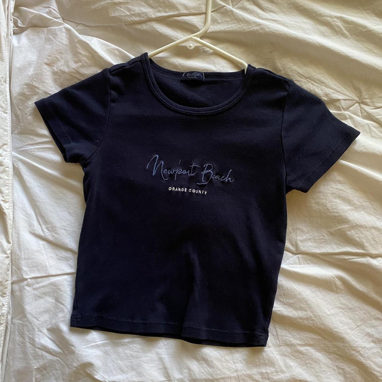 brandy newport beach baby tee one size but fits small Depop