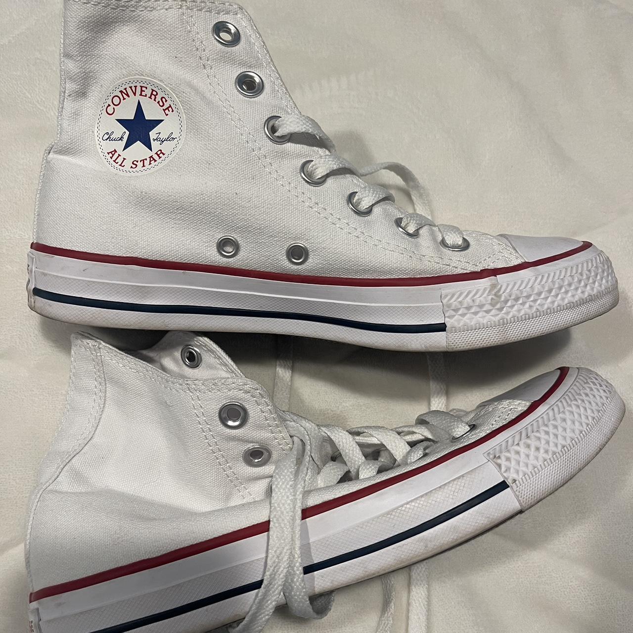 Converse Women's White Trainers | Depop