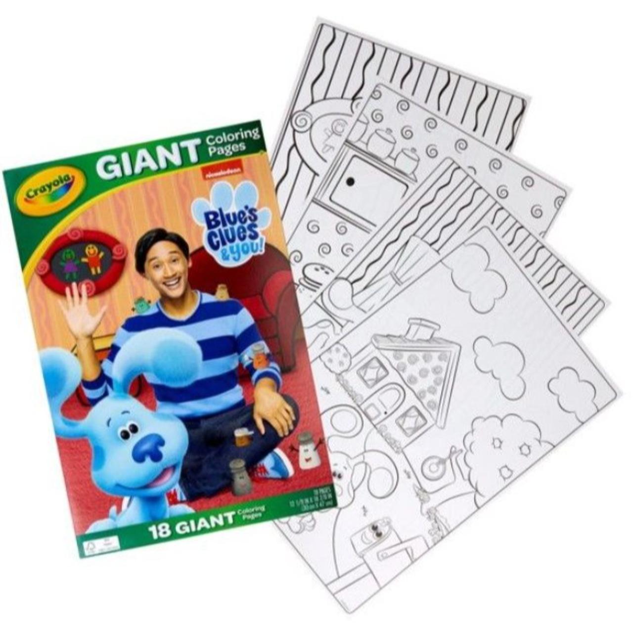 18 Giant Blue's Clues Crayola Coloring Pages