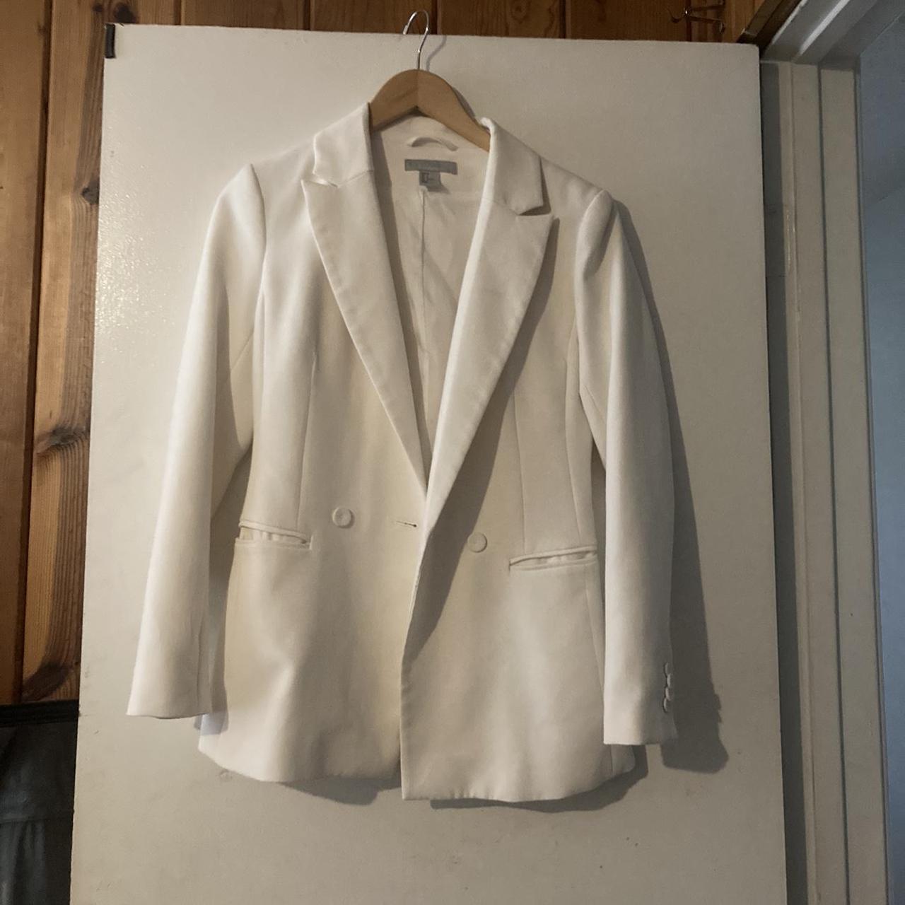 H&M Women's White Jacket | Depop