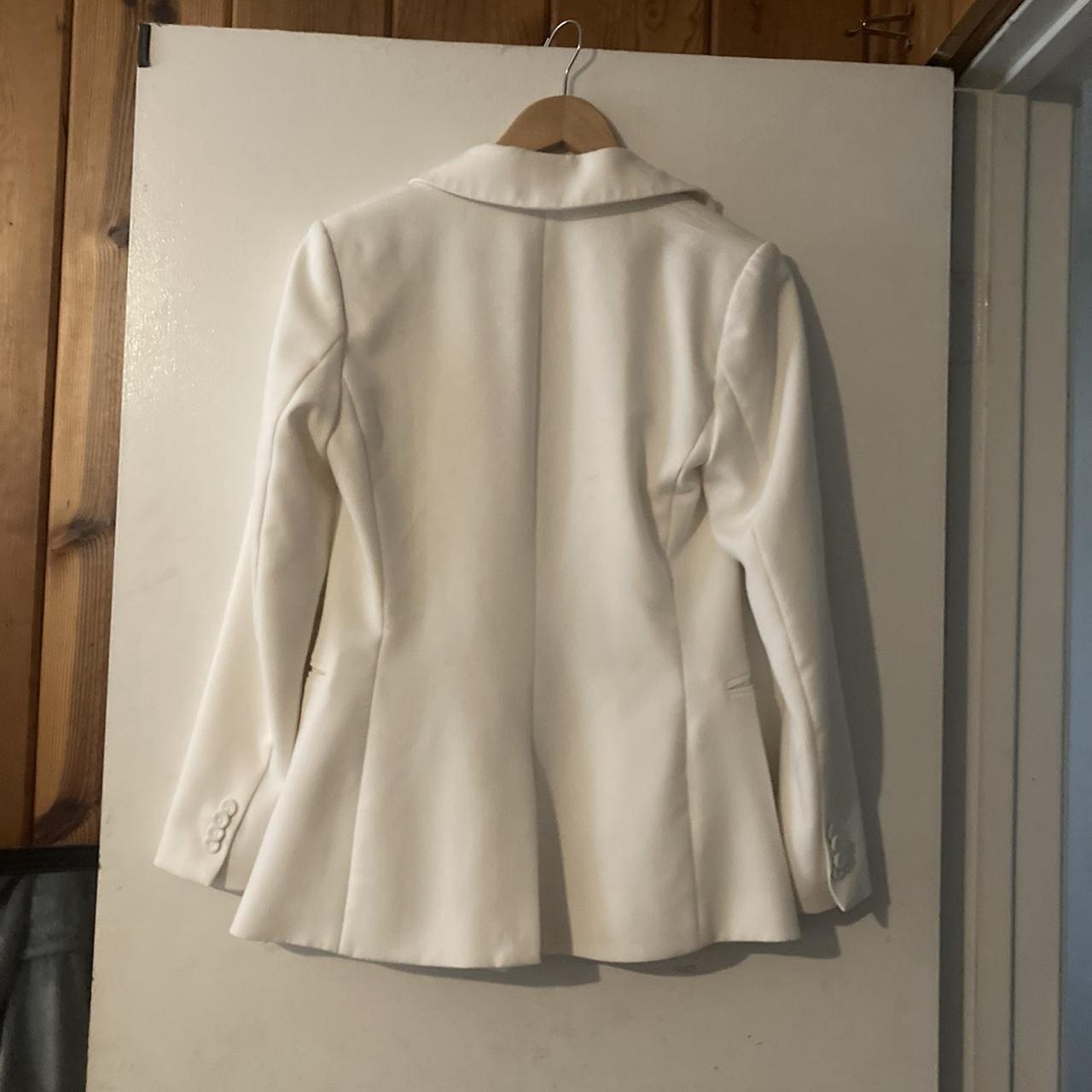 H&M Women's White Jacket Depop