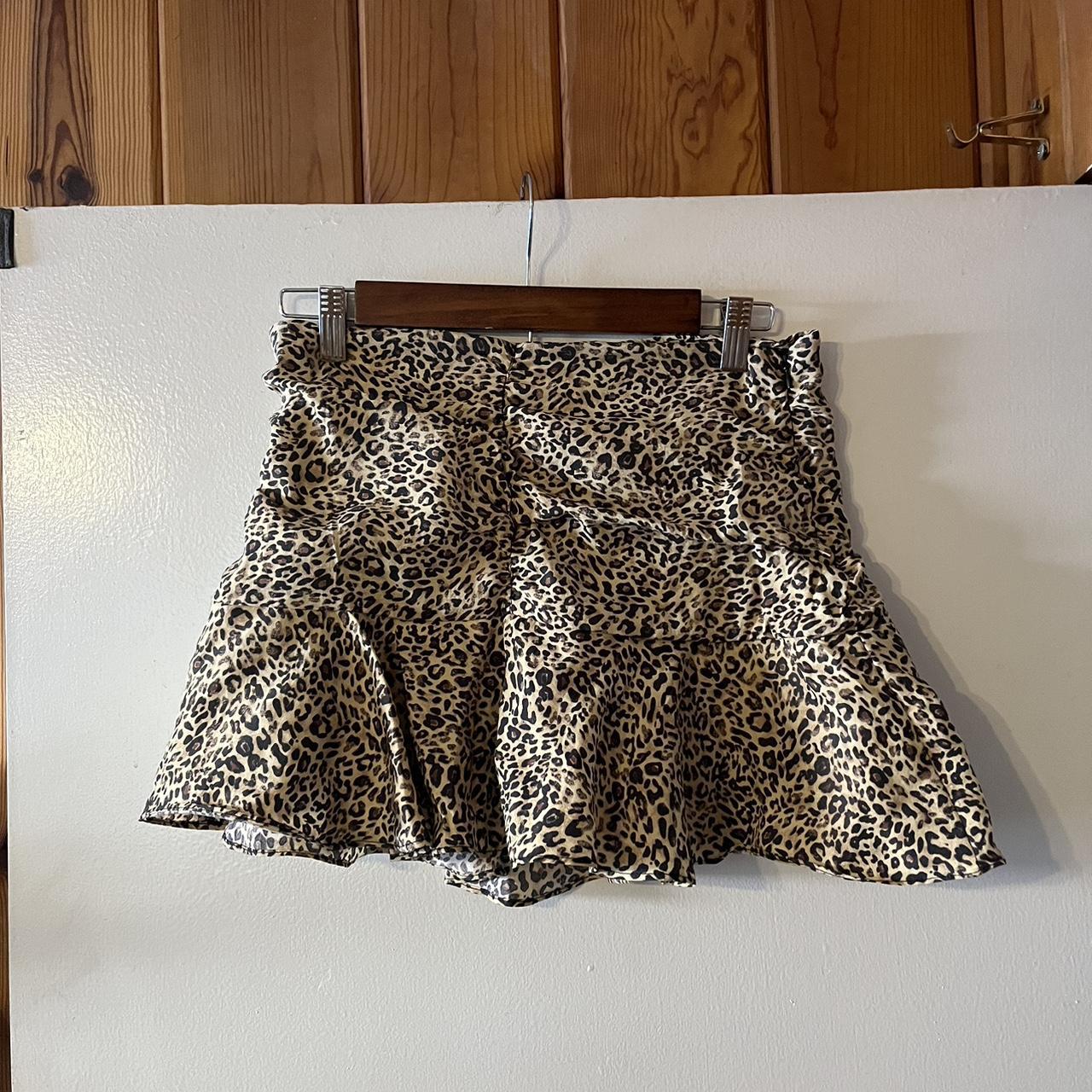 zara cheetah mini skirt the cutest flowy flattering. Depop