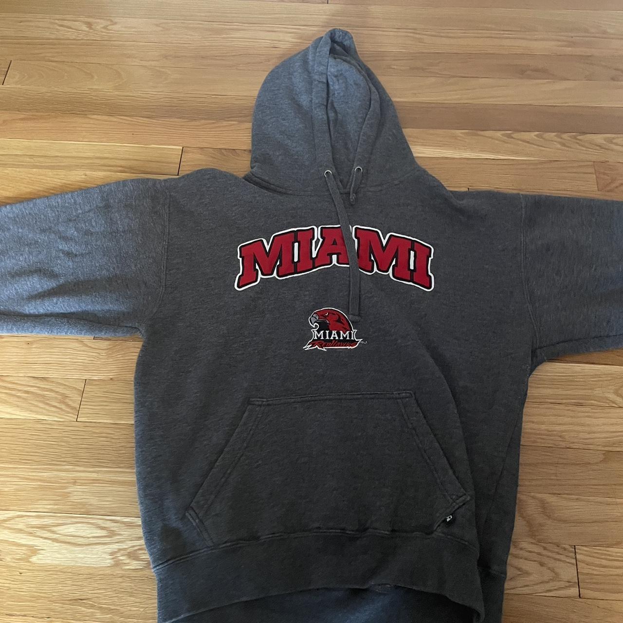 Miami university hoodie great quality heavy size... - Depop