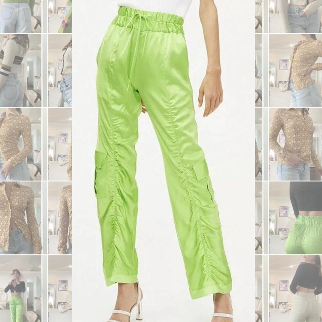 Manning Cartell neon green trousers. Track style... - Depop