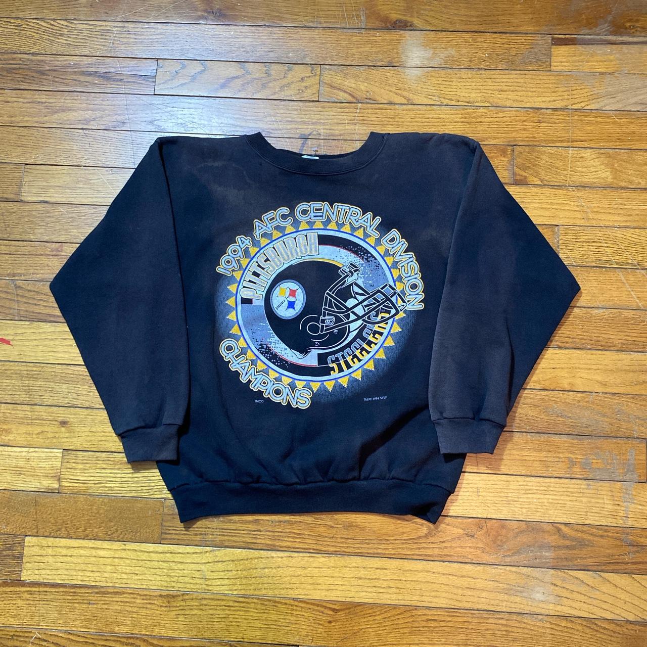 Vintage NFL Pittsburgh Steelers Men's Sweatshirt - Depop