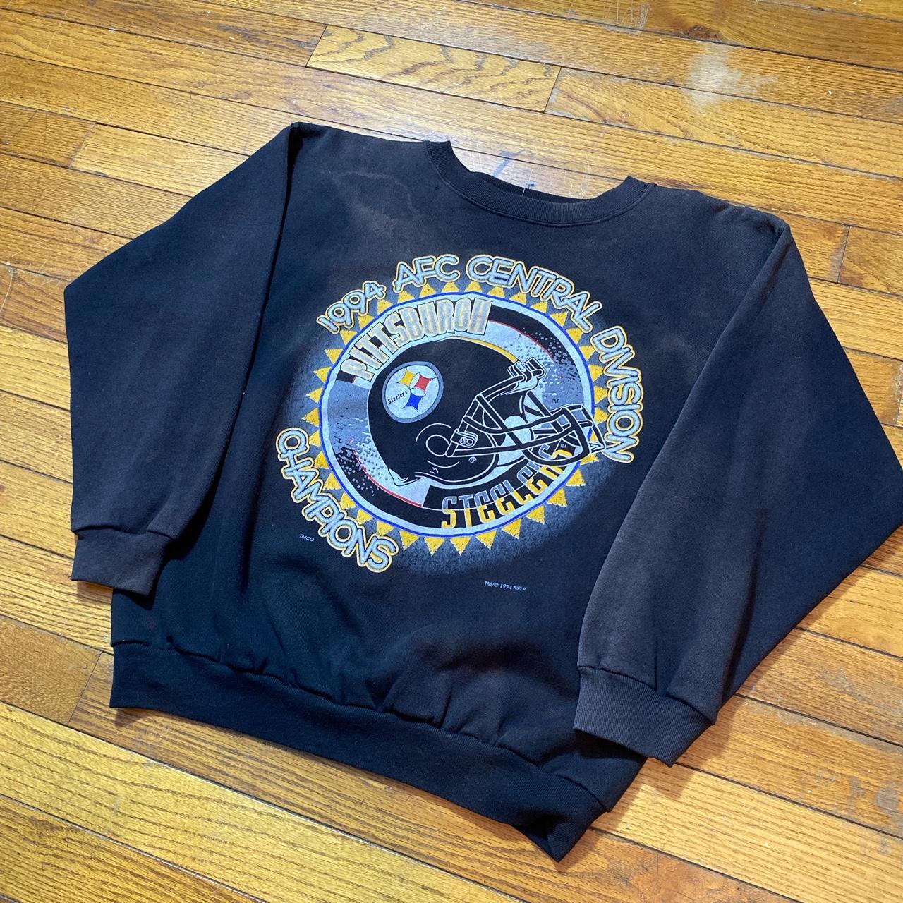 Vintage 90s Steelers Crewneck Sweatshirt Super Bowl - Depop