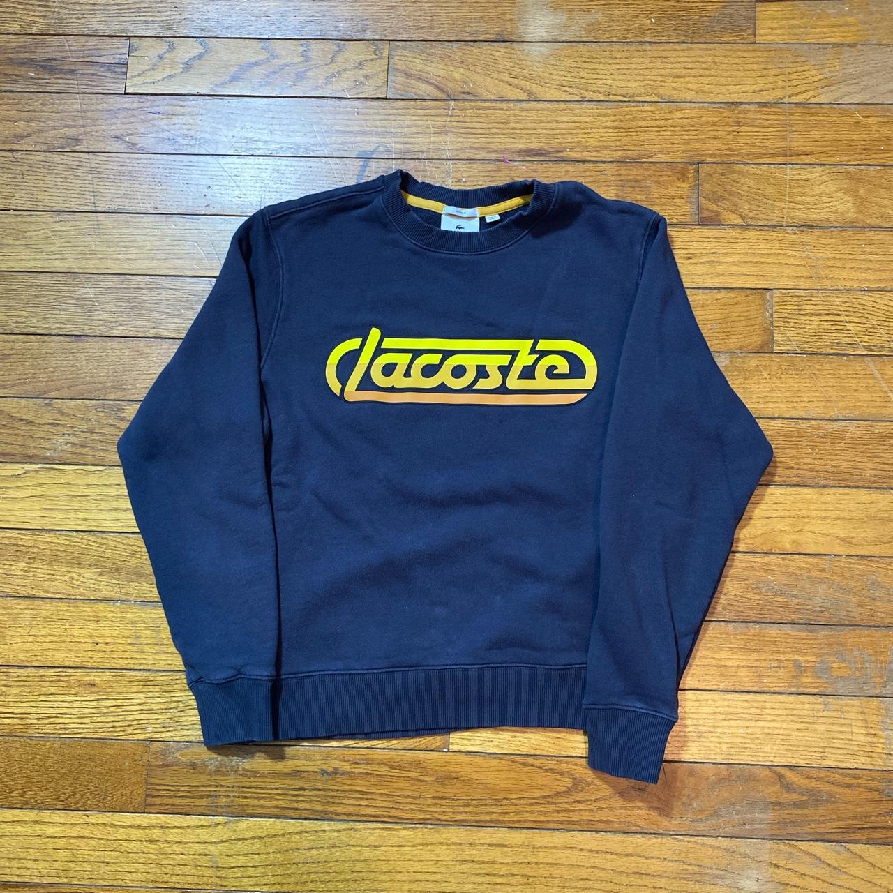 Lacoste Live Men's Grey and Yellow Sweatshirt