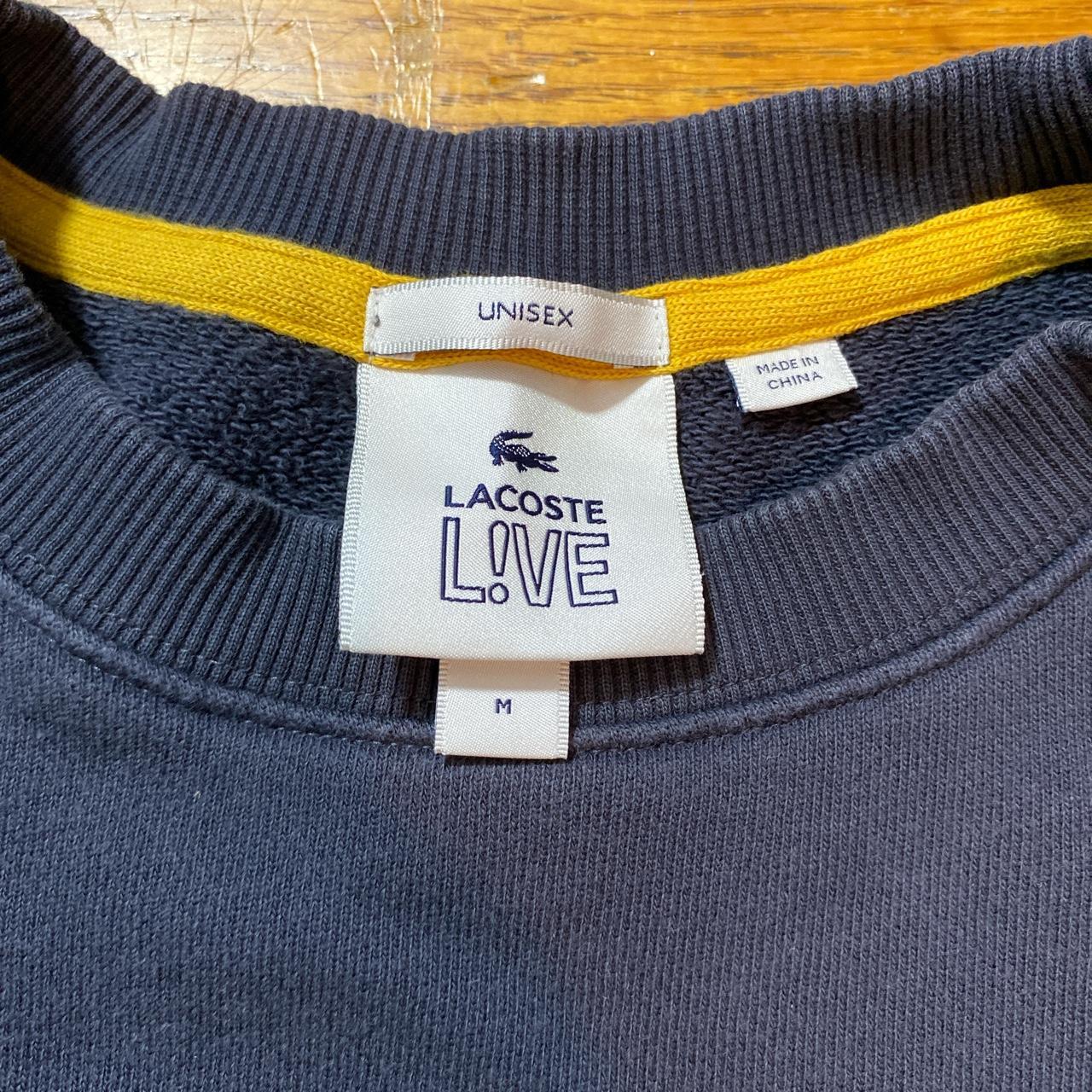 Lacoste Live Men's Grey and Yellow Sweatshirt (2)