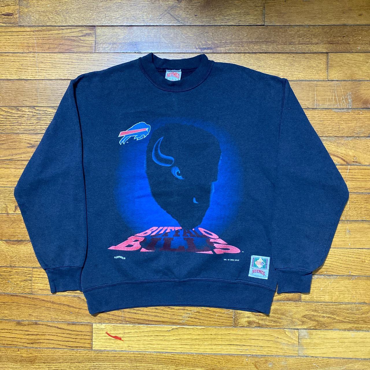 Vintage 90's Buffalo Bills NFL Blue Crewneck Sweatshirt 