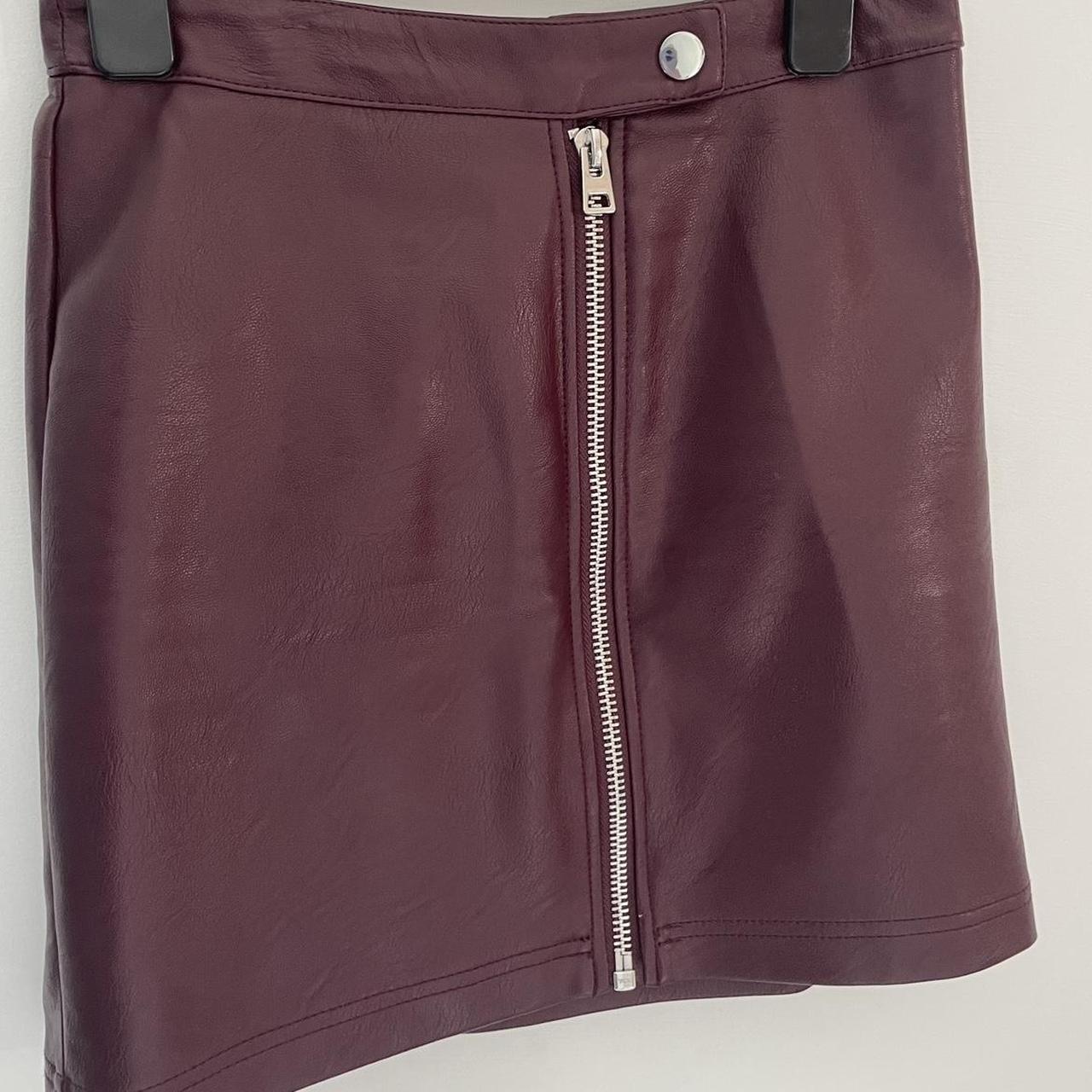 Faux Leather Burgundy Skirt Topshop Burgundy Skirt Pink Leather