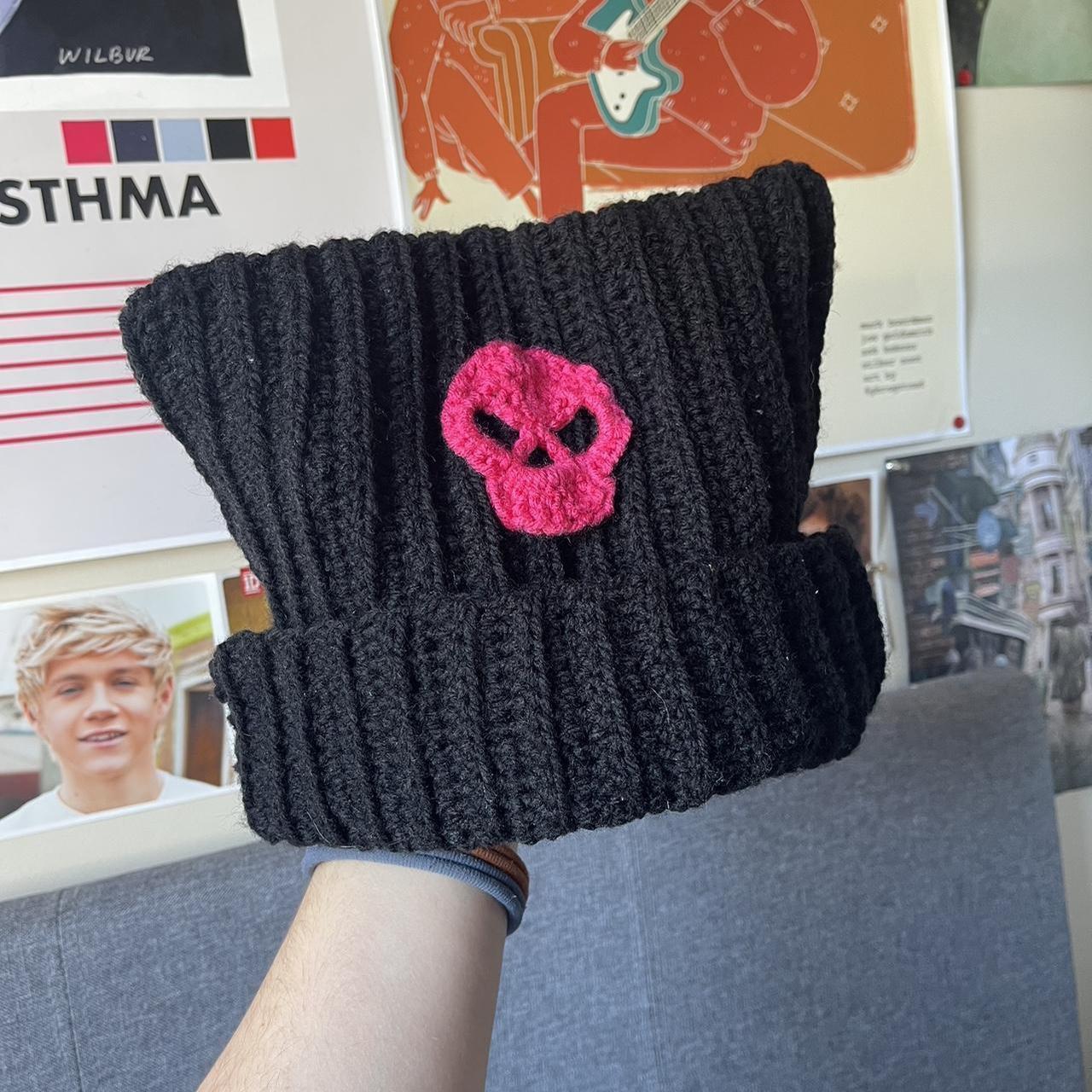 Adorable Sanrio Kuromi Beanie Crochet cat Depop