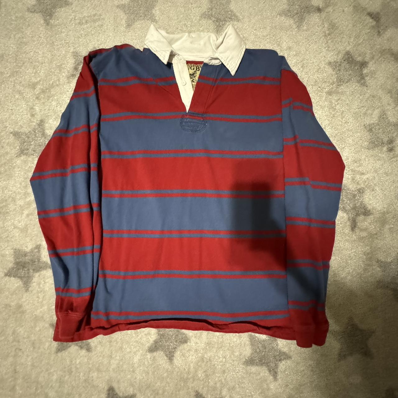 XL Steve & Barry’s Rugby polo - 100% cotton - 28in... - Depop