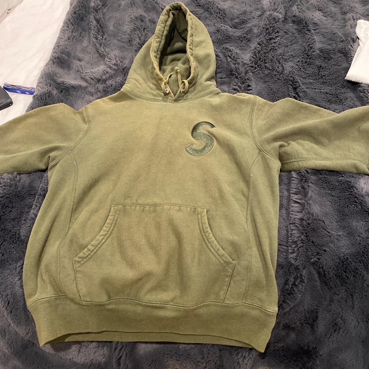 Supreme s deals logo hoodie green