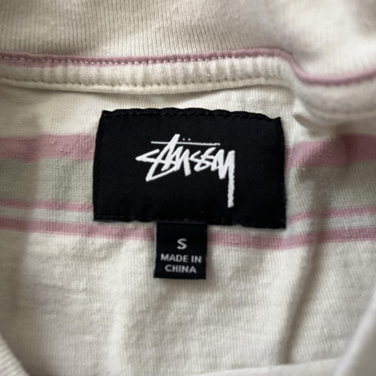 Stussy Stripped Tee Size small Fits true to size... Depop