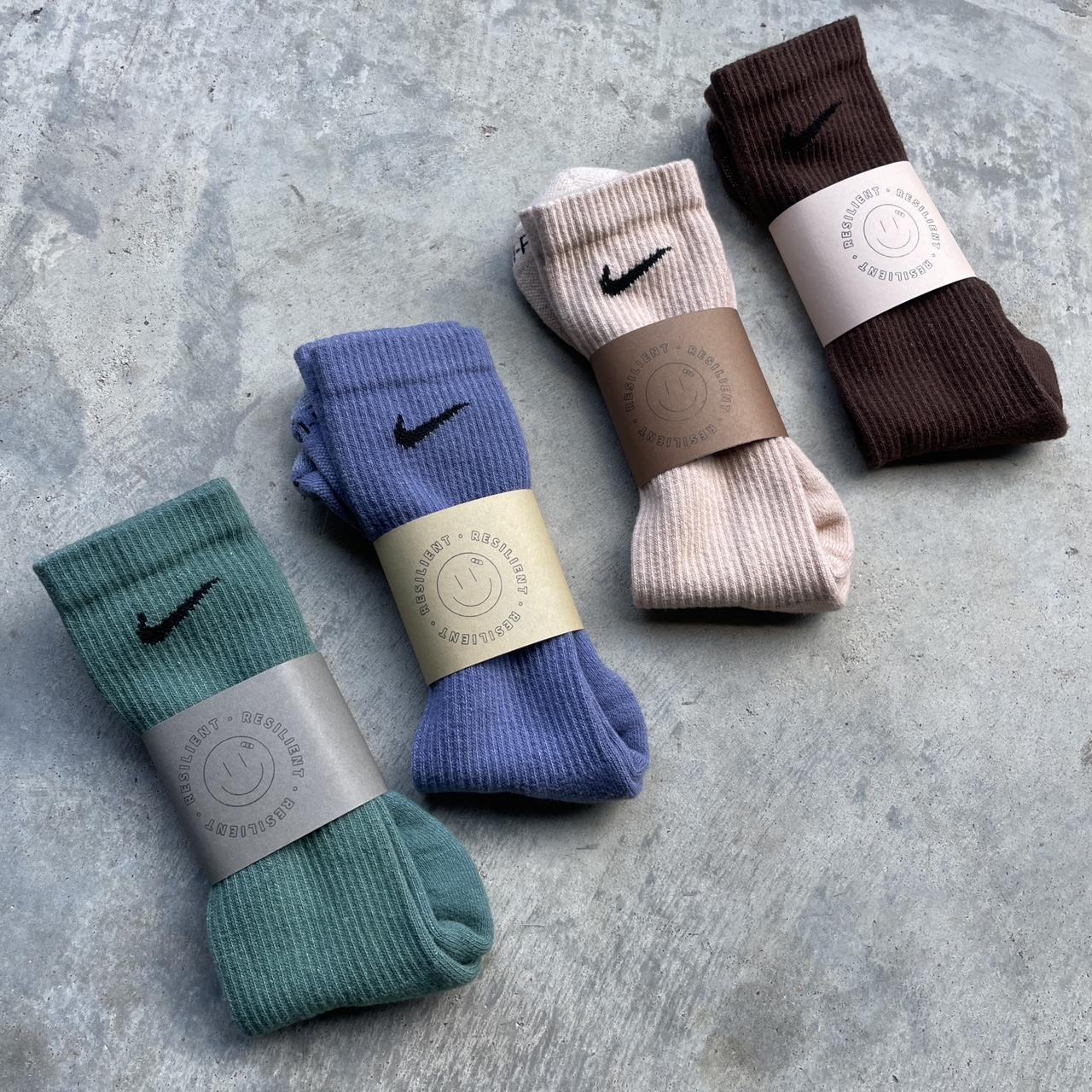Nike Men's Brown and Tan Socks