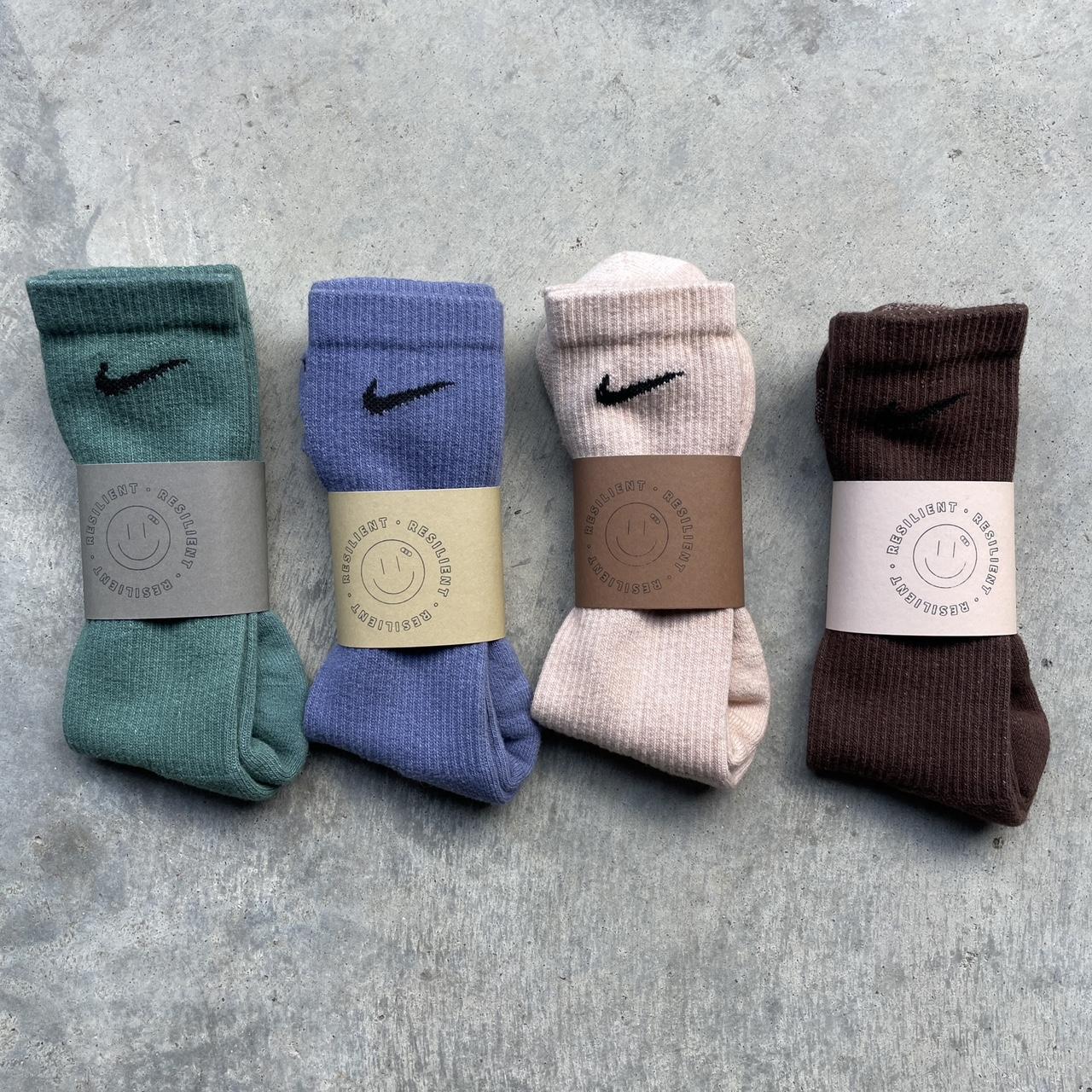 Nike Men's Brown and Tan Socks (2)