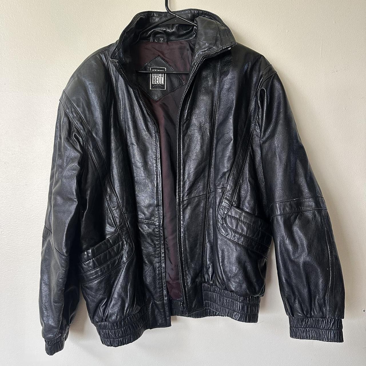 amazing condition 100 leather jacket by greg bell