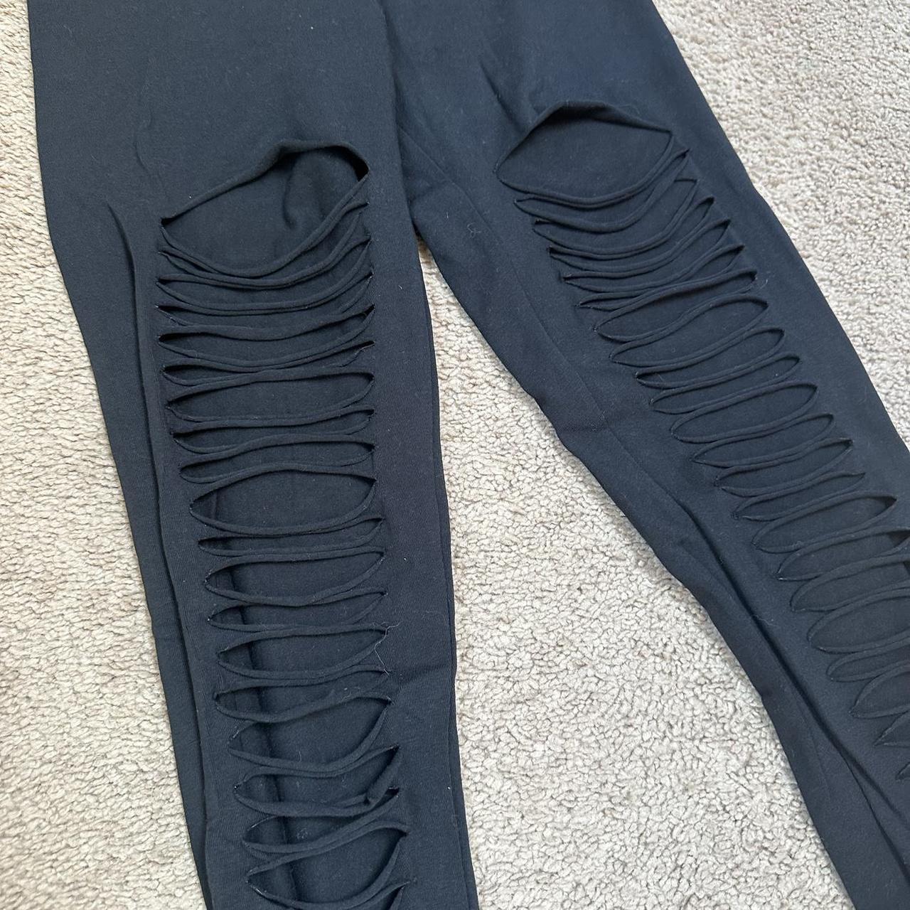 Express ripped leggings best sale