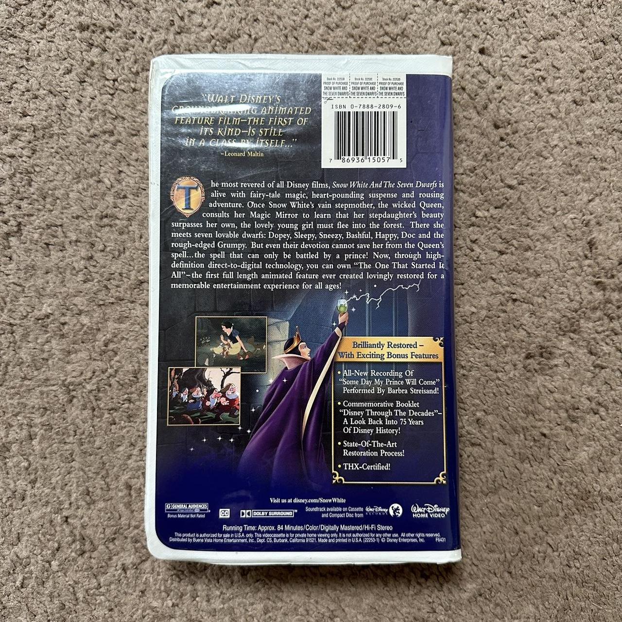 Snow White Disney VHS Vintage Snow White and the | Depop