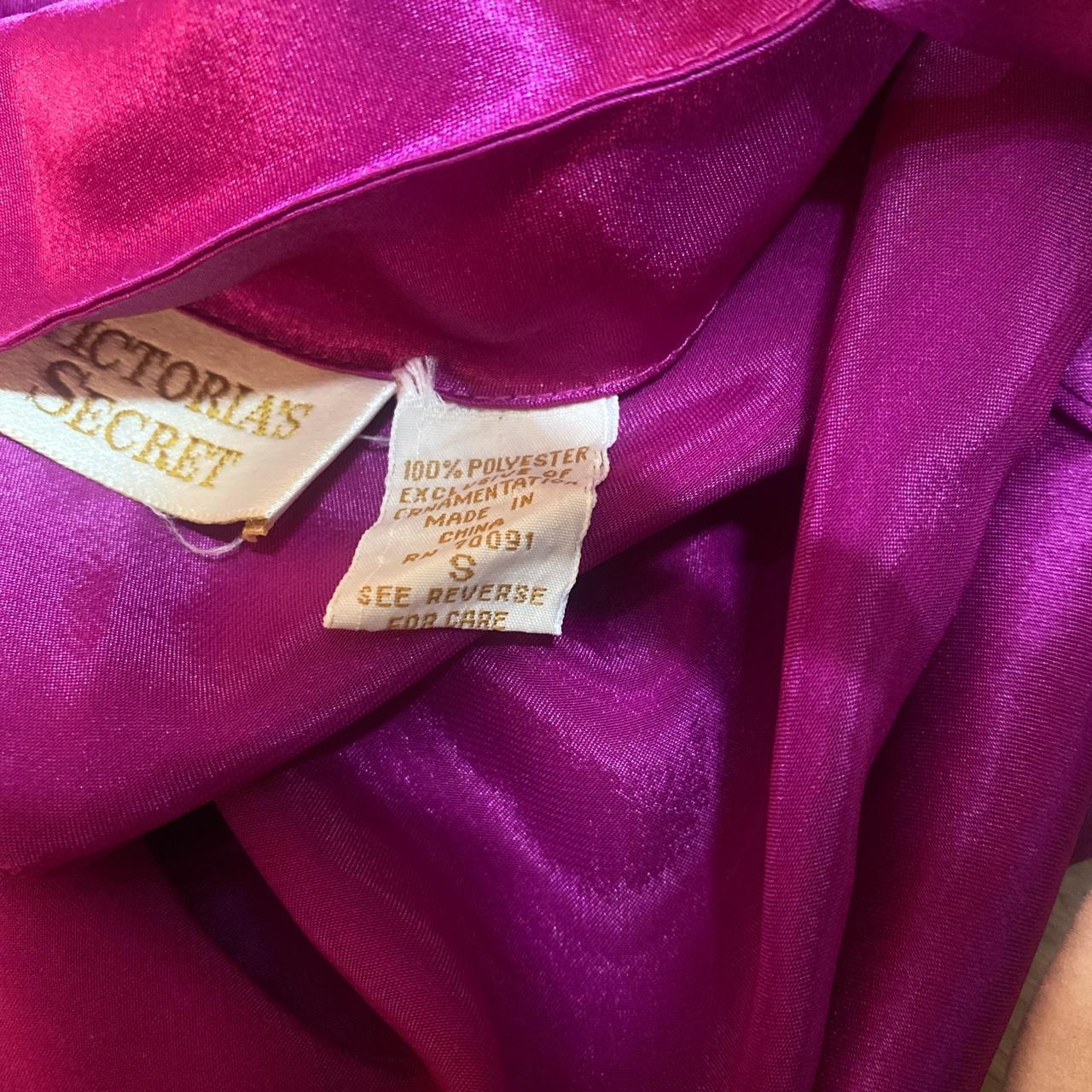 VICTORIA SECRET - 90s Silky Fuchsia Midi Slip Part... - Depop