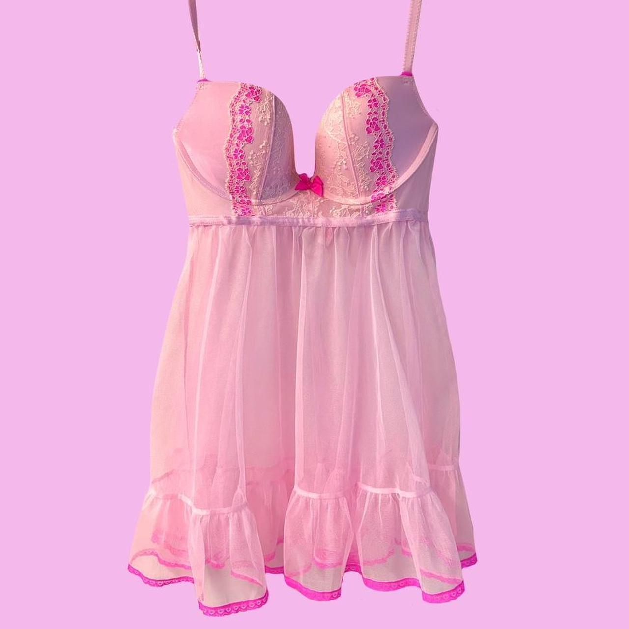 VS Babydoll Pink Bustier In PERFECT condition! - Depop