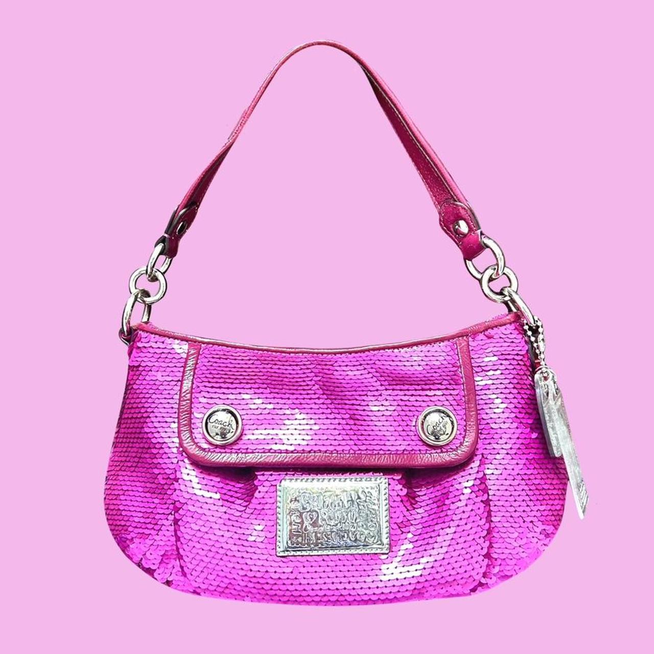 Coach Silver Sequin Poppy Spotlight Bag #13838 XL | Shoulder bag, Bags,  Metallic leather