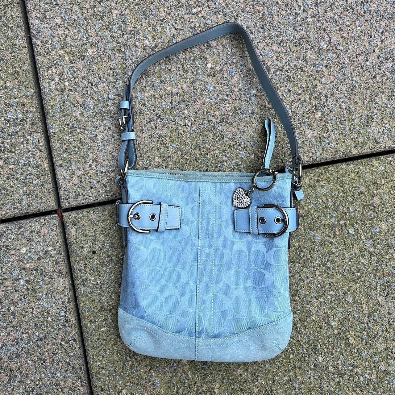 Tiffany blue sale coach purse