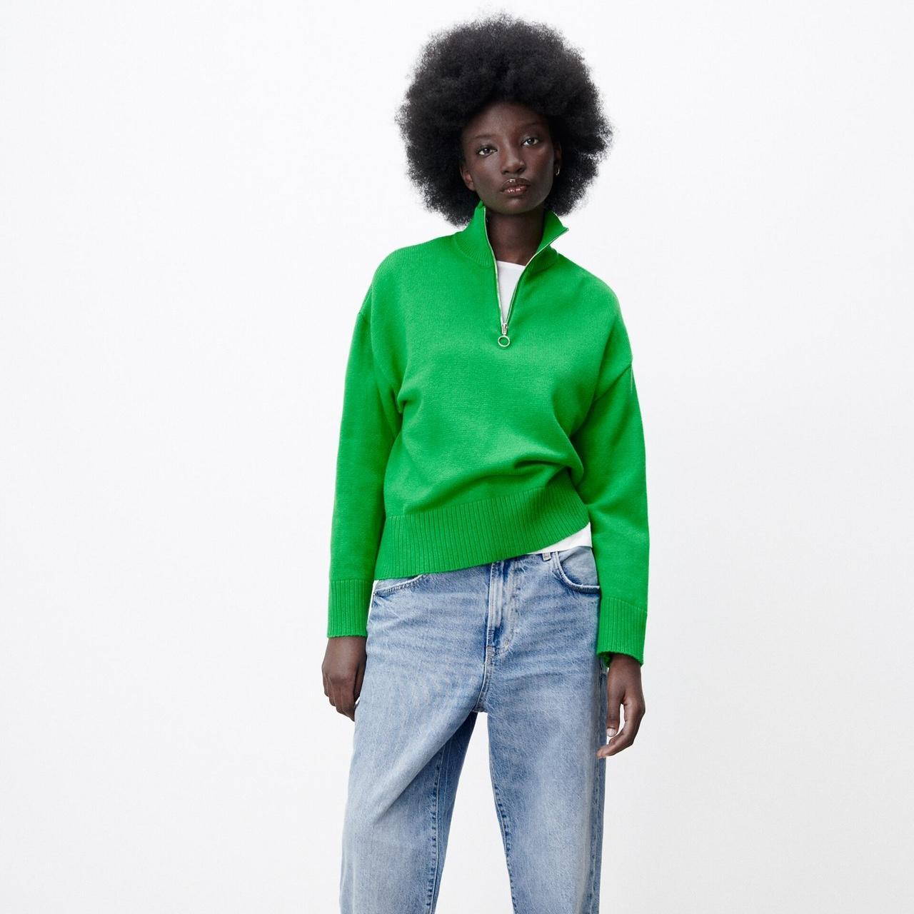 Green shop jumper zara