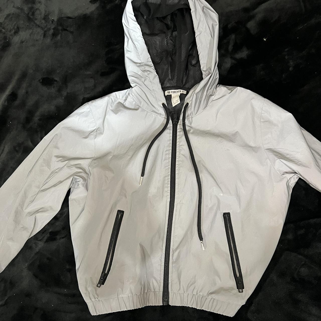 Reflective Jacket fits small too Few small marks... - Depop