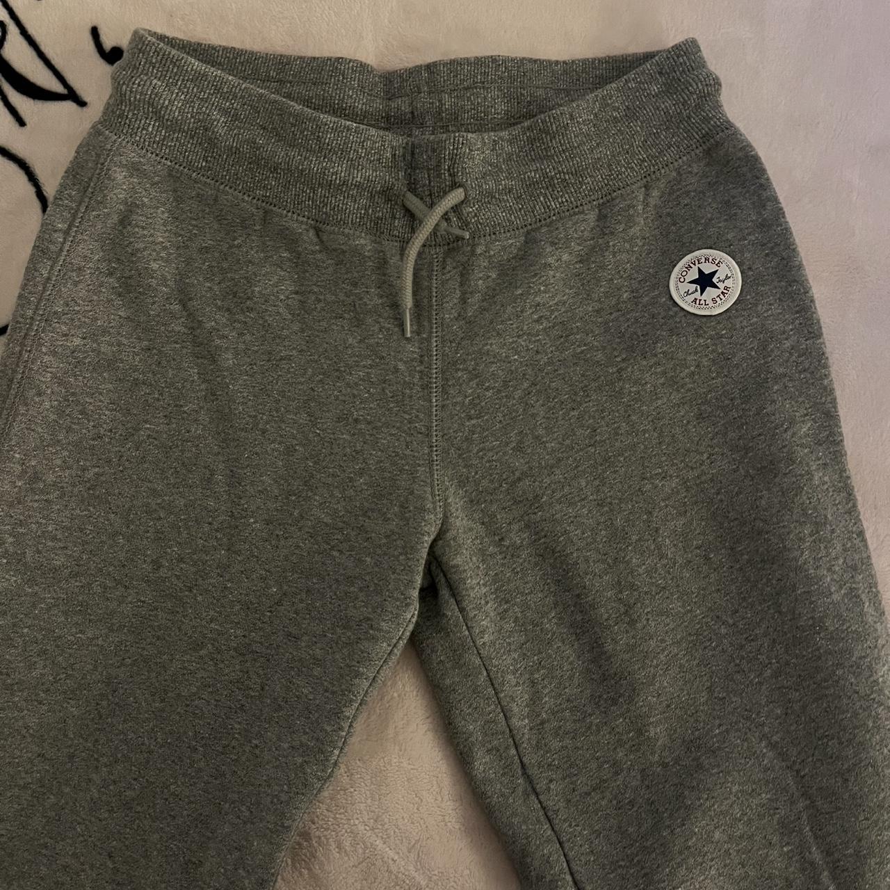 Converse Women's Sweatpants Grey XS – Grey Converse sweatpants
