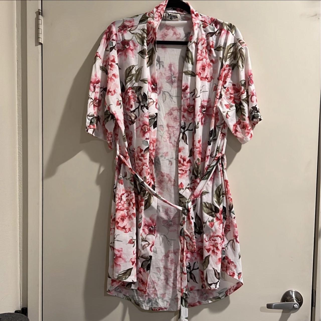 Show Me Your MUMU Brie Robe Pink Floral One... - Depop