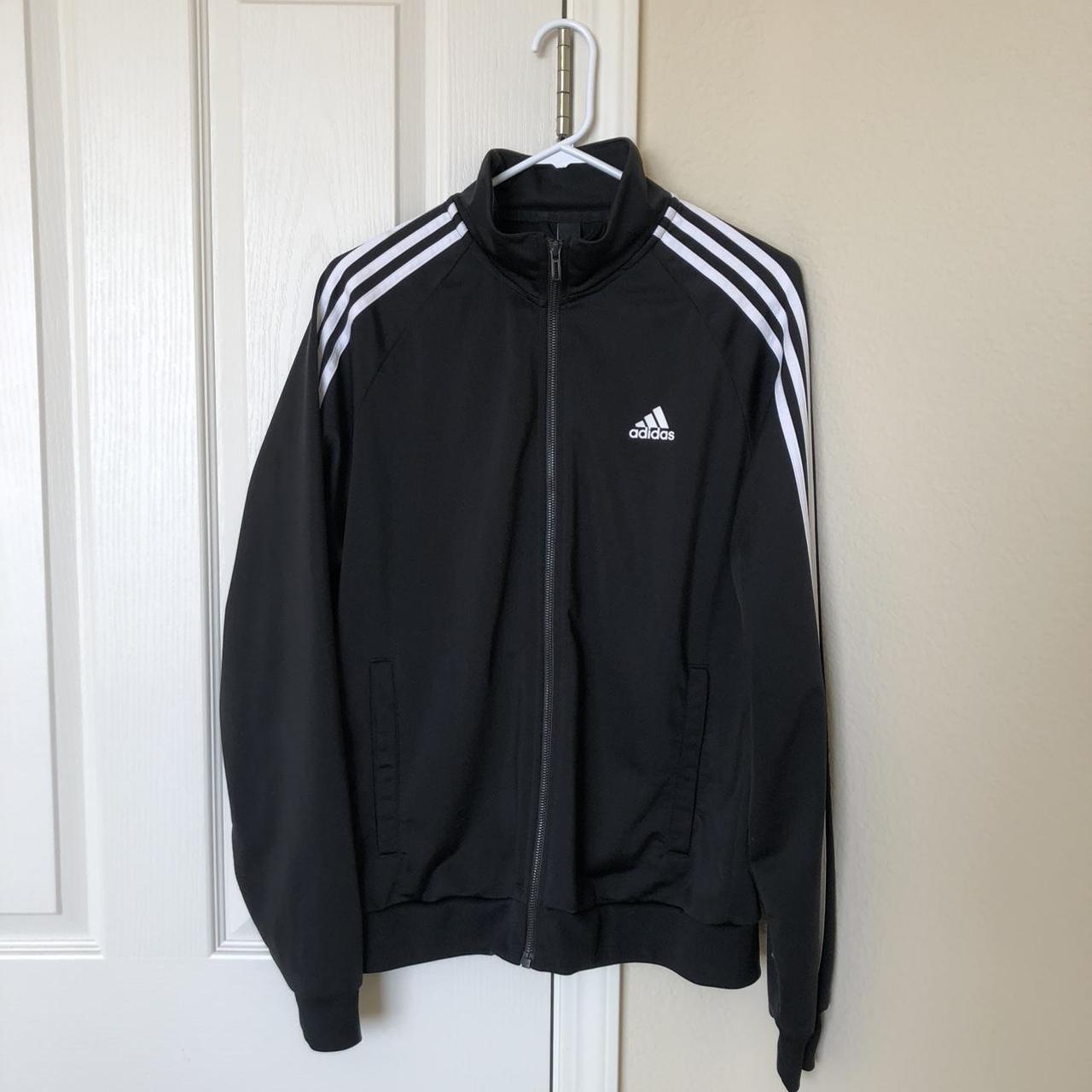 Black Adidas Track Jacket US size Medium buyer... - Depop