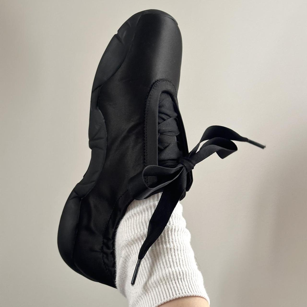 JW PEI black satin ballerina sneakers size 38 / uk... - Depop