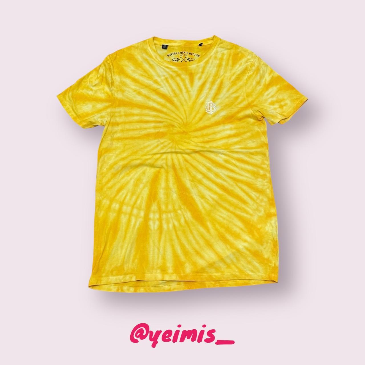 Tie Dye Yellow Shirt In Very Good Depop