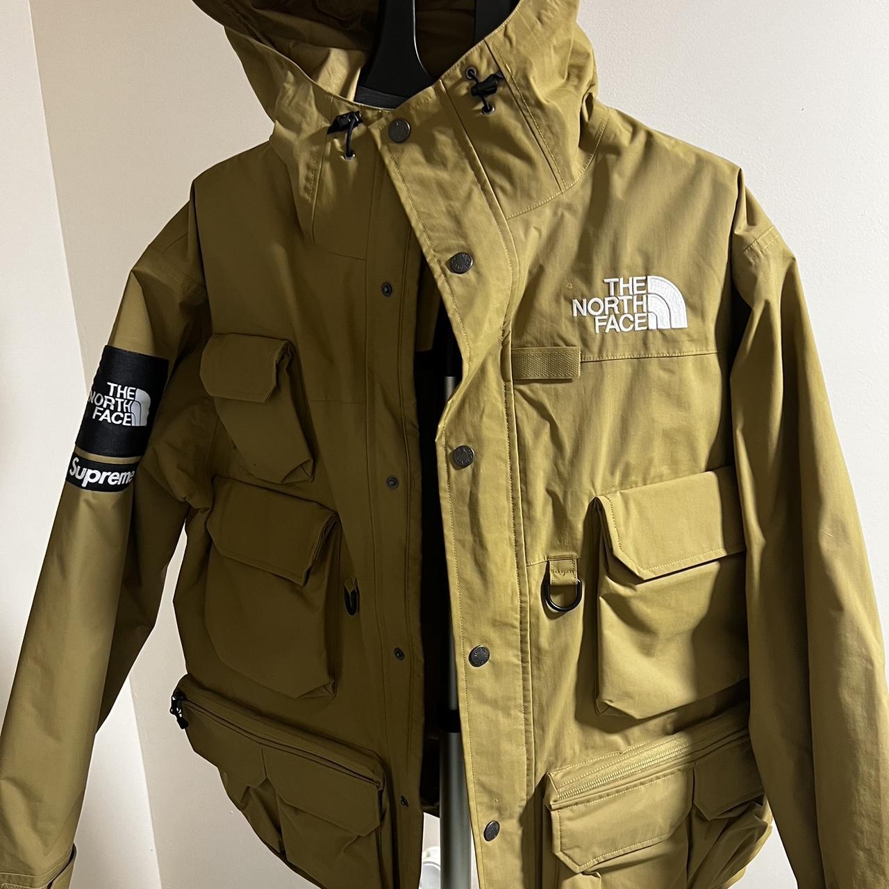 North face x supreme cargo jacket with hood., Worn...