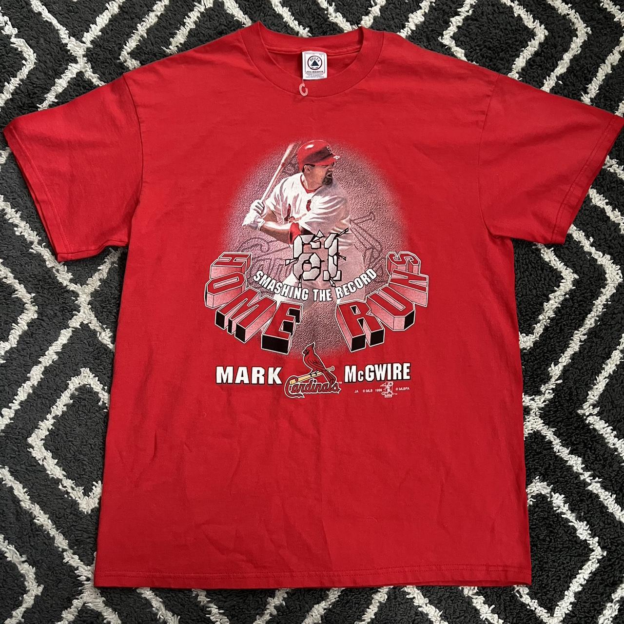 Vintage 1998 Mark Mcgwire Home Run Tour T-Shirt in - Depop