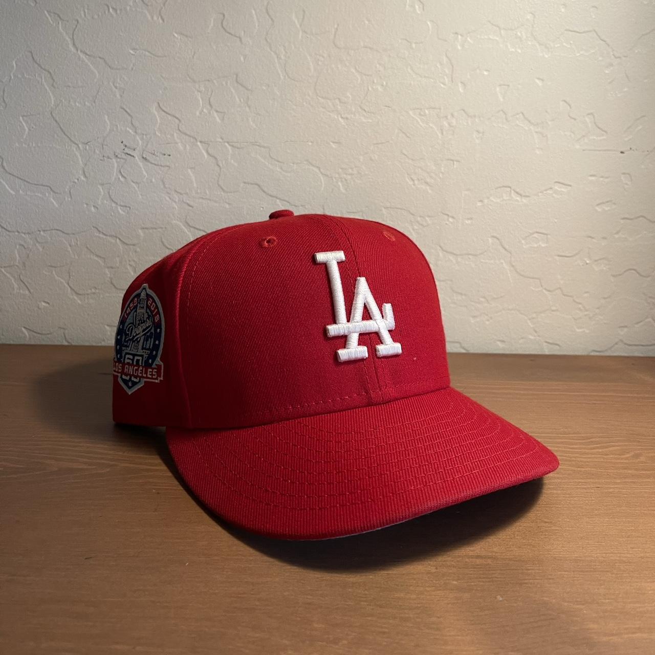 Dodgers fitted, -Blue brim, -Used good