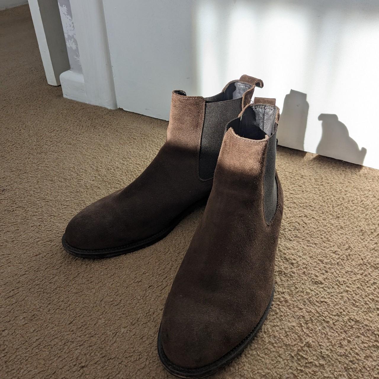 Russell and Bromley Brown suede chelsea boots Uk