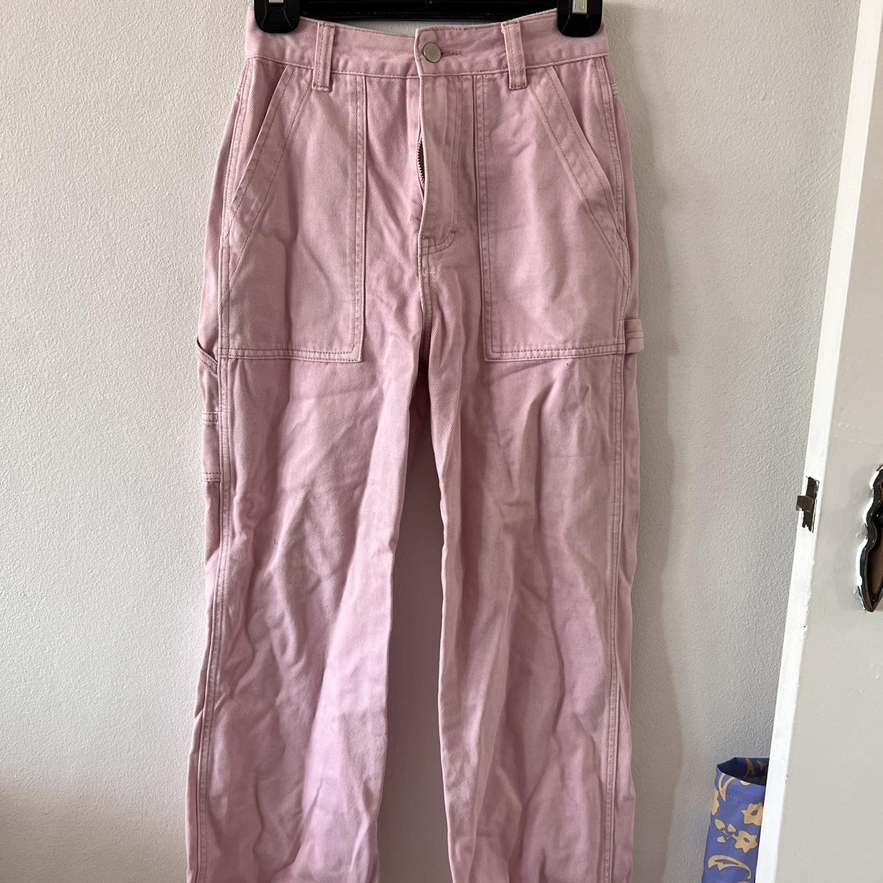 Glassons Pink cargo jeans, never worn, size 6 Depop