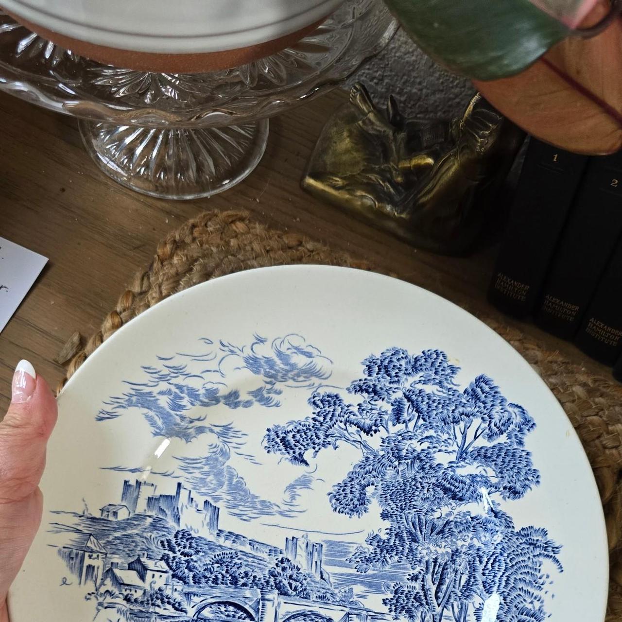 Wedze blue and white dinnerware