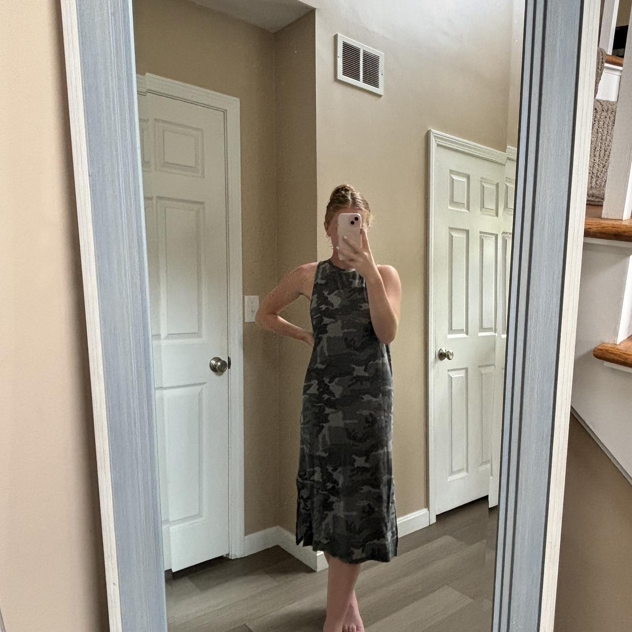 Camo midi dress best sale