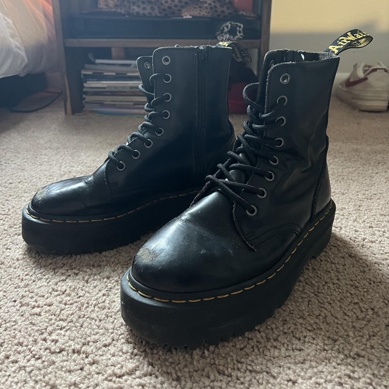 Black Platform Jadon Doc Martens Well loved and... - Depop