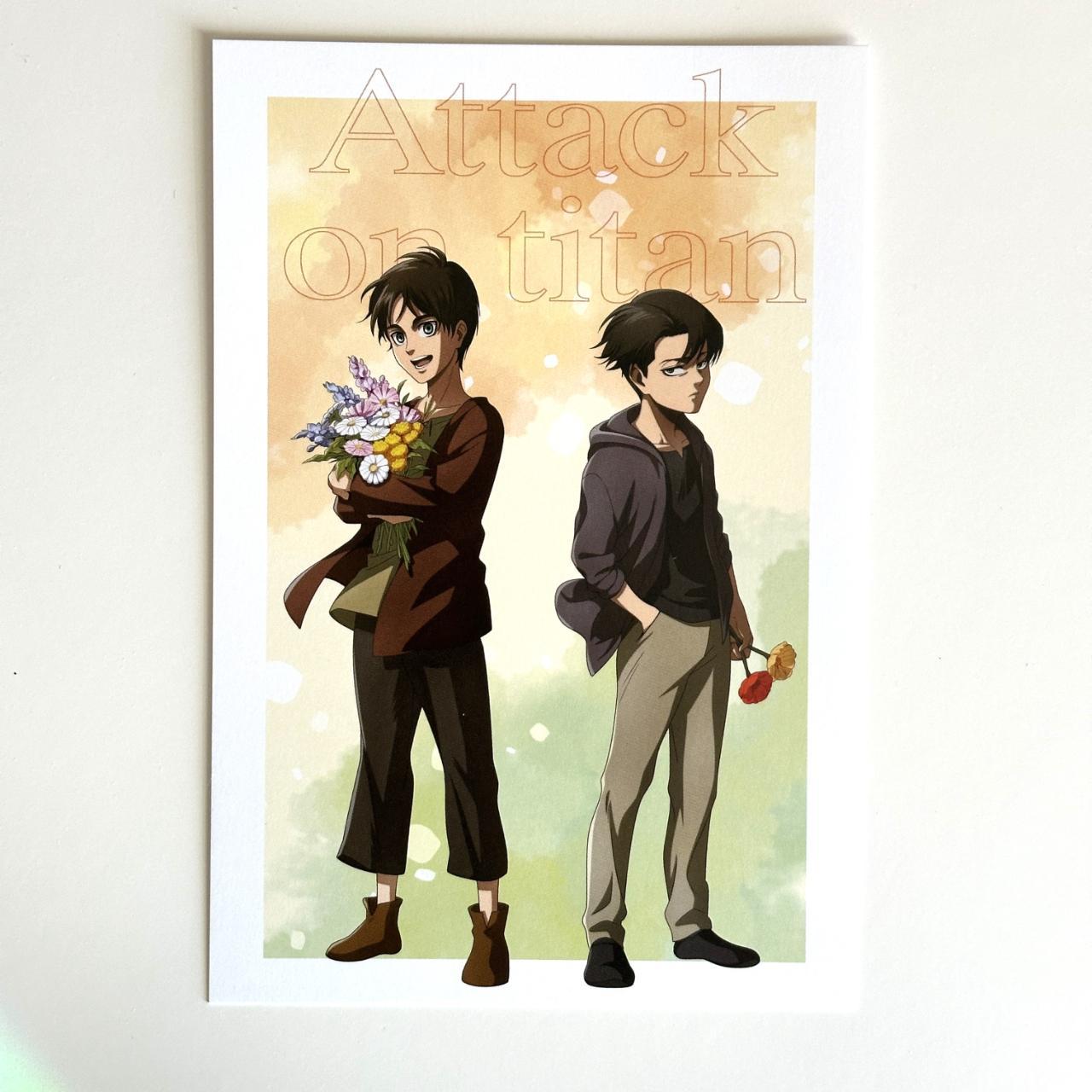 Attack on Titan Eren Jaeger Levi Ackerman Past and...