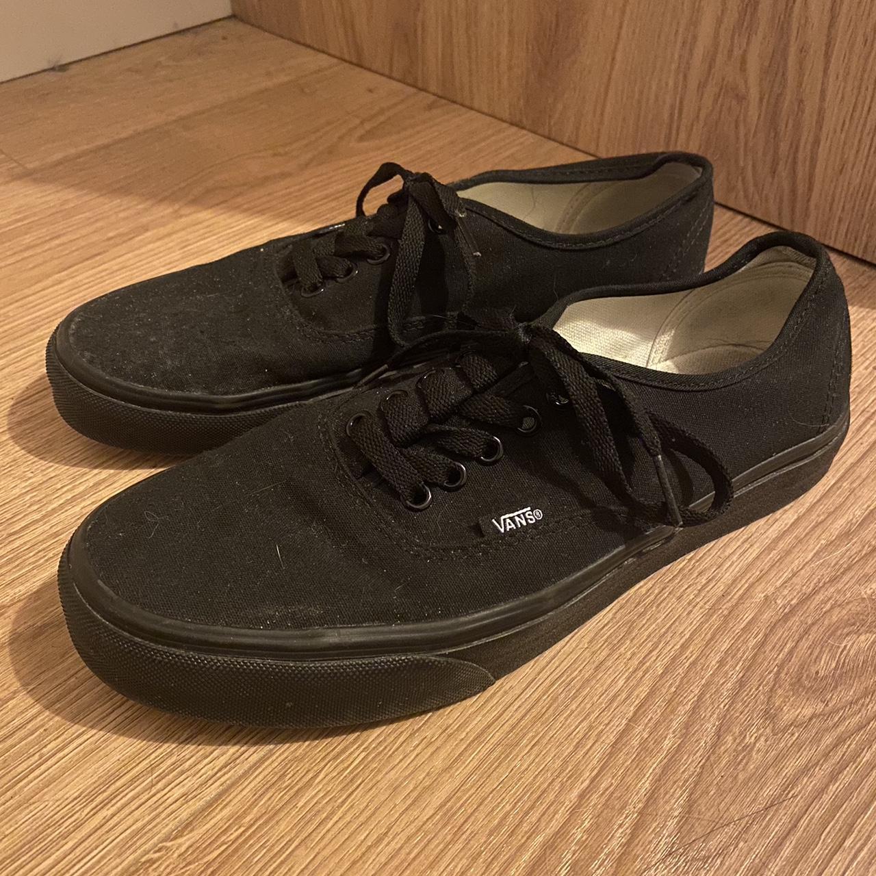 All black vans womens 7.5 sale