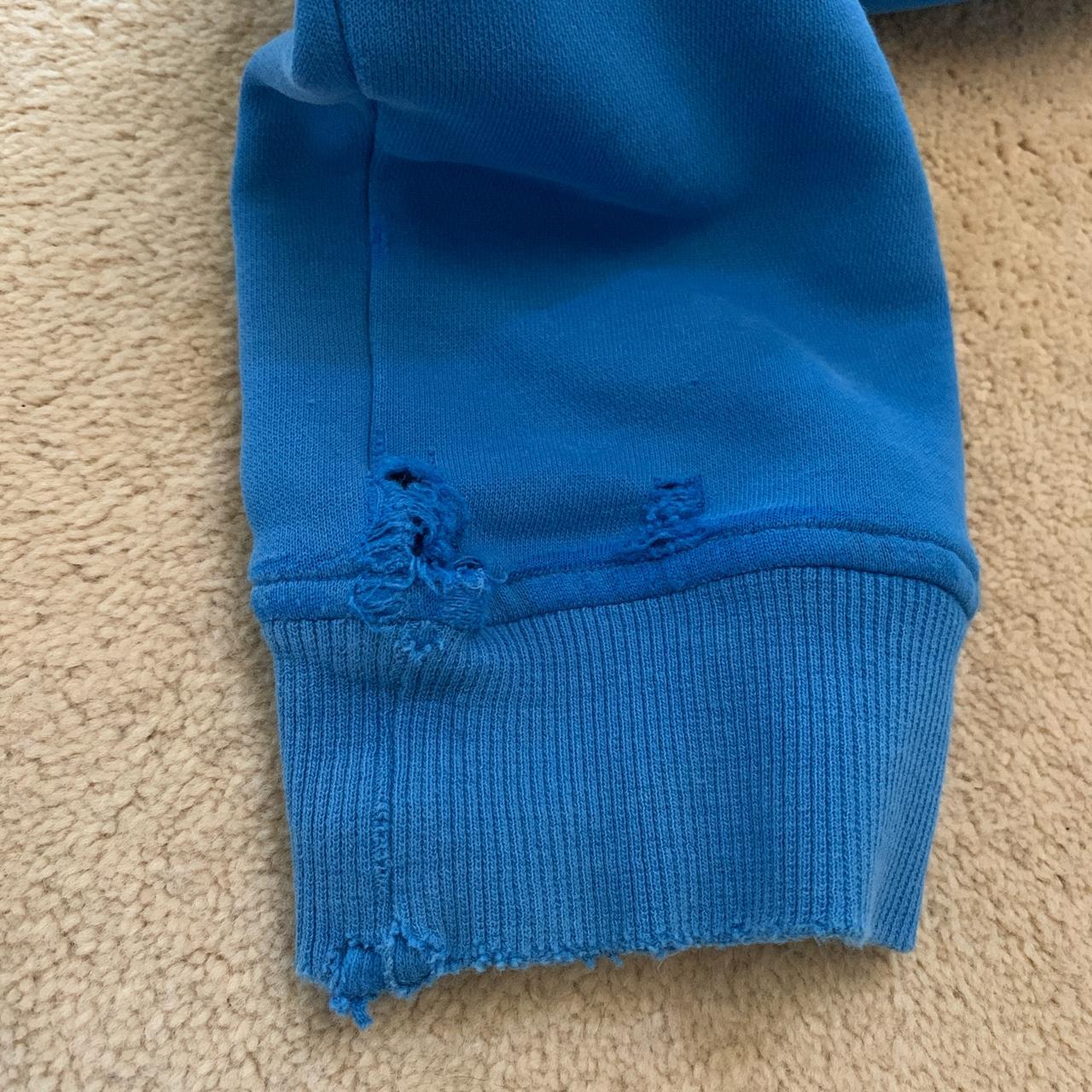 Adidas blue hoodie size men’s small/ women’s 6-10 In... - Depop