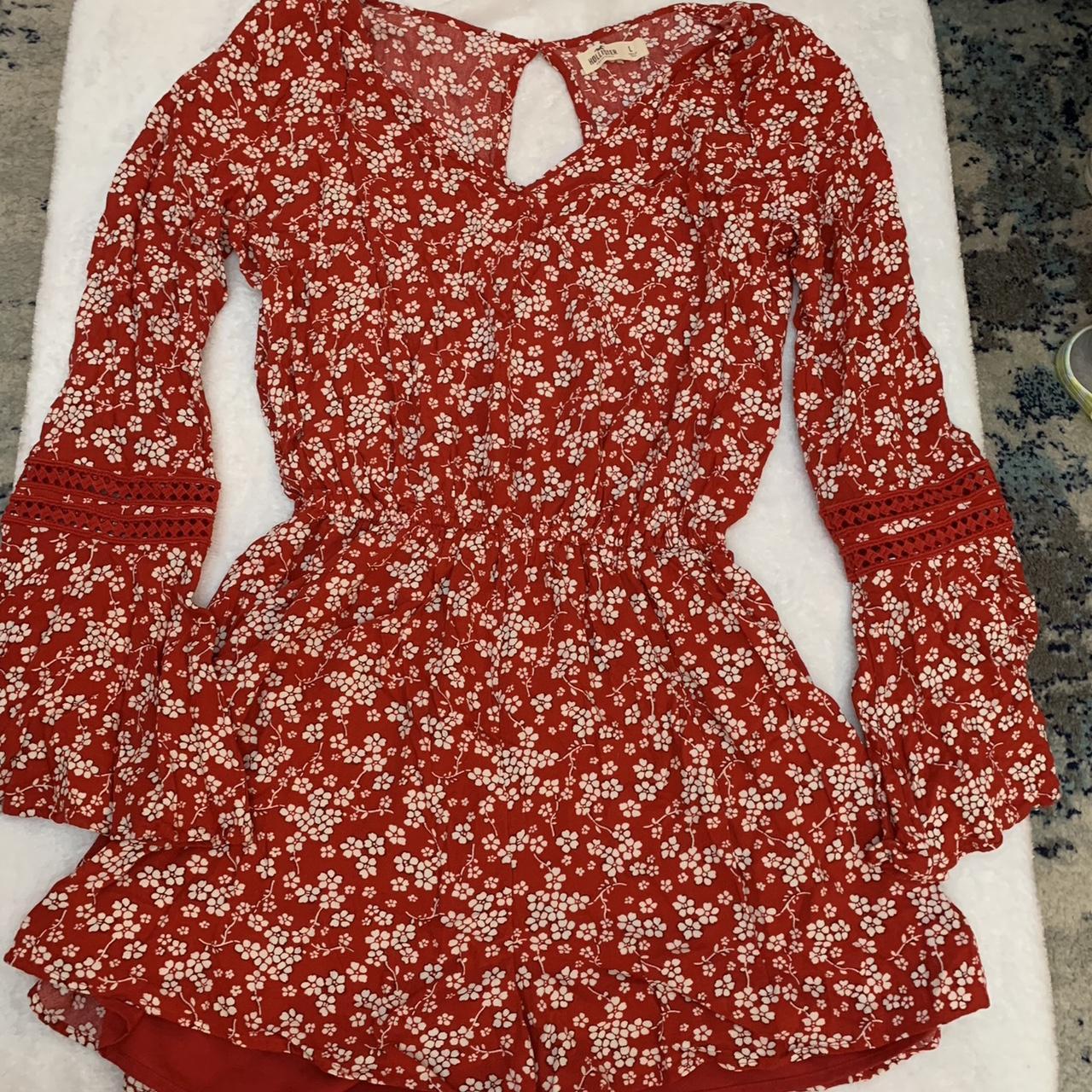 Hollister red romper best sale