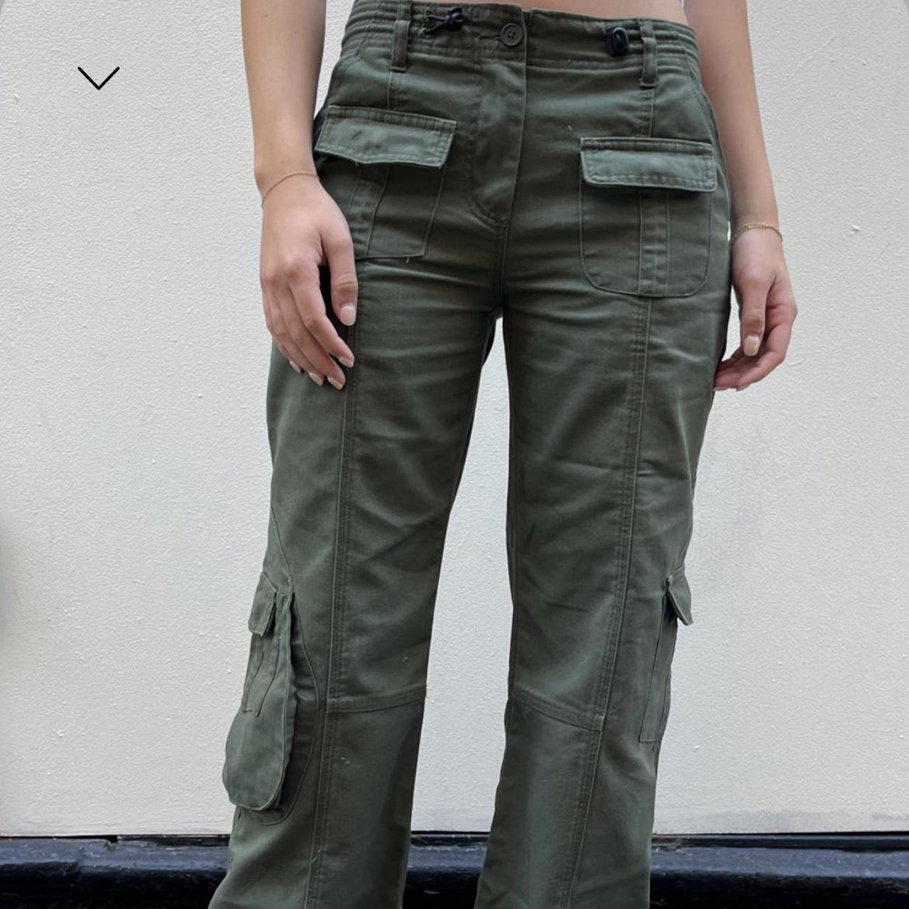 brandy green Kim cargos perfect condition Depop