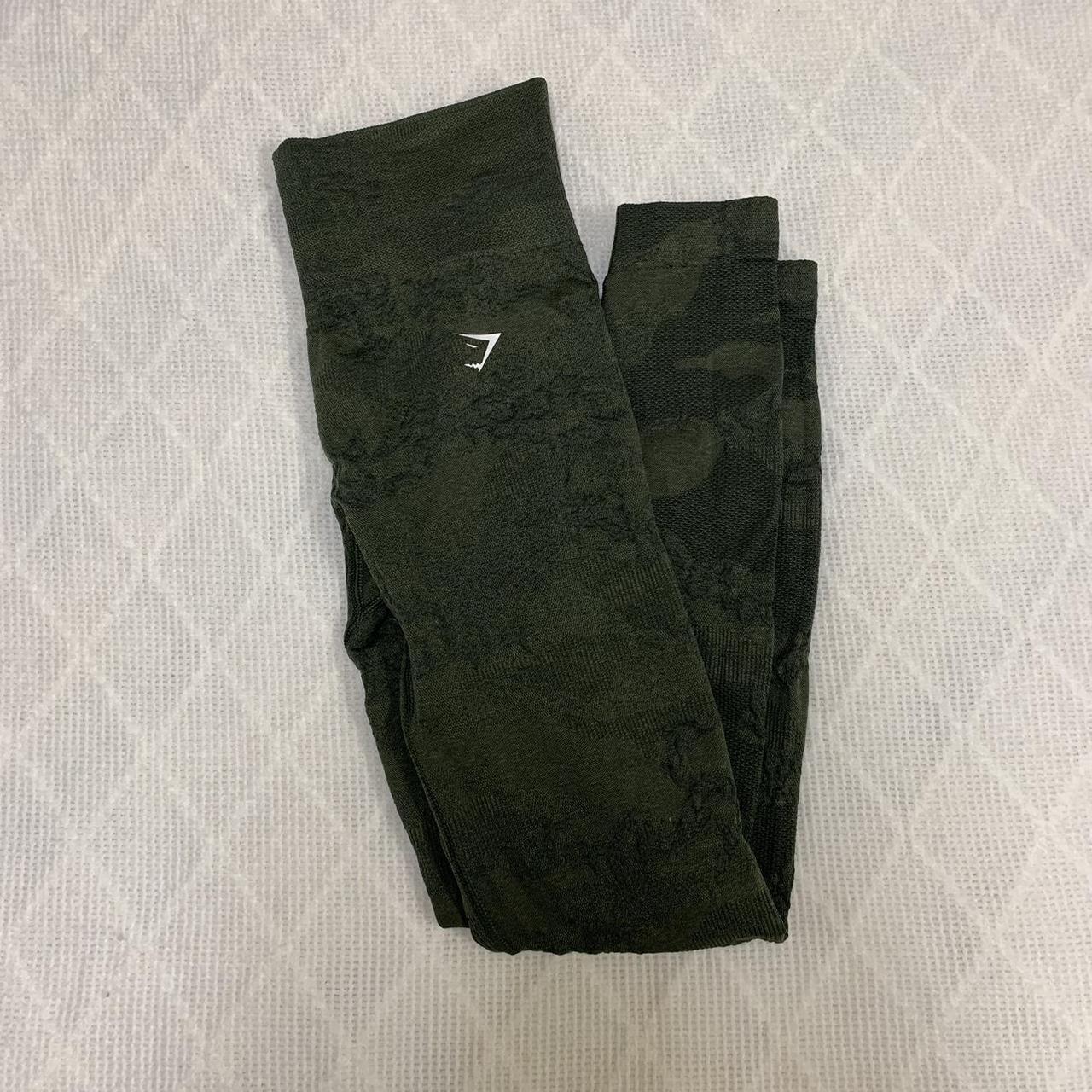 Dark green camo jeggings from AE. Super cute and a - Depop