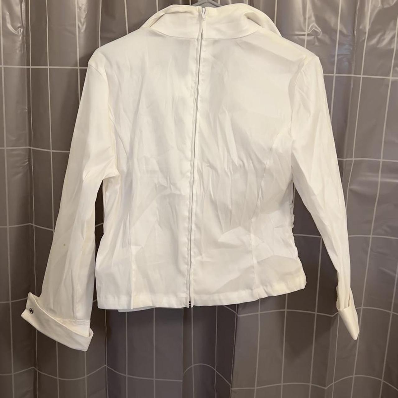 Tadashi Shoji Women's White Shirt (2)